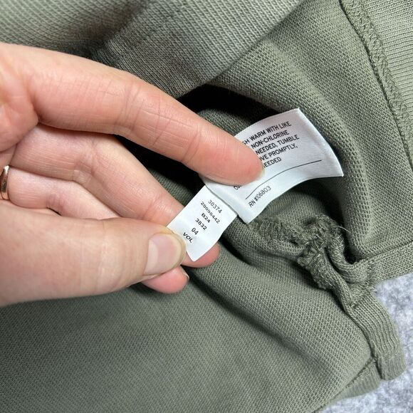 Duluth Trading Pullover Mens Large Rugby Knit Half Zip Olive Green Standard Fit - Picture 8 of 9